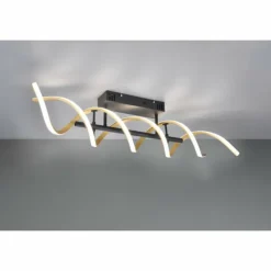 Luminaires Trio Éclairage Led|Plafonnier Trio Sequence LED Laiton, Noir, 1 lumière