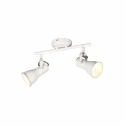 Luminaires Trio Spots Et Projecteurs|Plafonnier Trio Steam Ancien, Blanc, 2 lumières