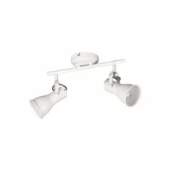 Luminaires Trio Spots Et Projecteurs|Plafonnier Trio Steam Ancien, Blanc, 2 lumières