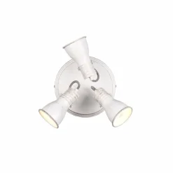 Luminaires Trio Spots Et Projecteurs|Plafonnier Trio Steam Ancien, Blanc, 3 lumières