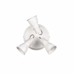 Luminaires Trio Spots Et Projecteurs|Plafonnier Trio Steam Ancien, Blanc, 3 lumières