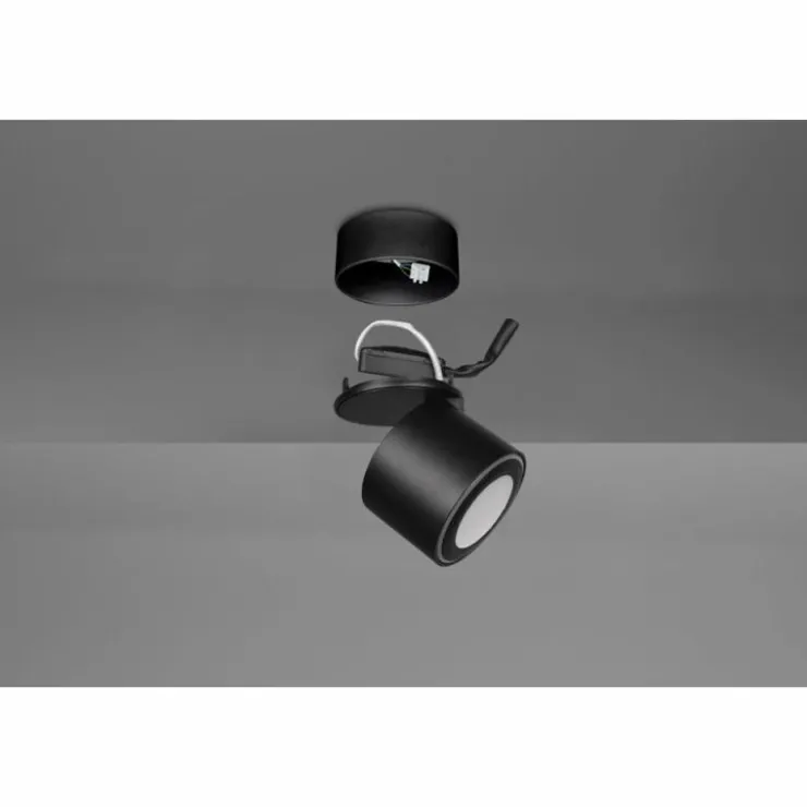Luminaires Trio Éclairage Led|Plafonnier Trio Taurus LED Noir, 2 lumières