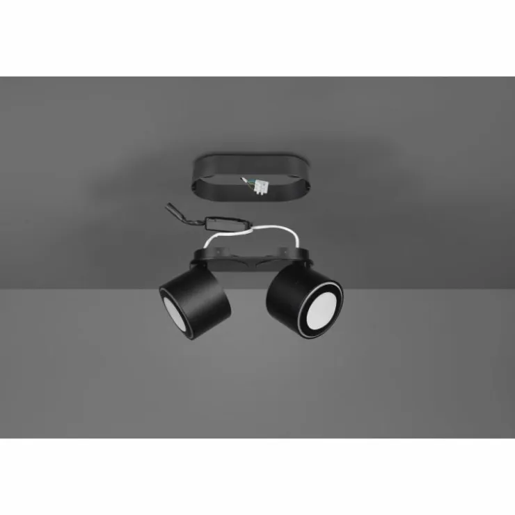 Luminaires Trio Éclairage Led|Plafonnier Trio Taurus LED Noir, 4 lumières