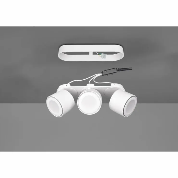 Luminaires Trio Éclairage Led|Plafonnier Trio Taurus LED Blanc, 6 lumières