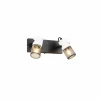 Luminaires Trio Spots Et Projecteurs|Plafonnier Trio TOSH Noir, 2 lumières