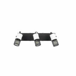 Luminaires Trio Spots Et Projecteurs|Plafonnier Trio TOSH Noir, 3 lumières