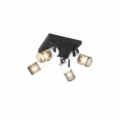 Luminaires Trio Spots Et Projecteurs|Plafonnier Trio TOSH Noir, 4 lumières