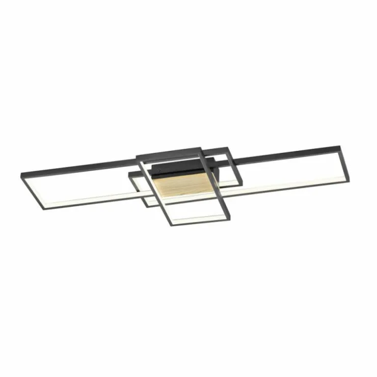 Luminaires Trio Éclairage Led|Plafonnier Trio Tucson LED Noir, 1 lumière