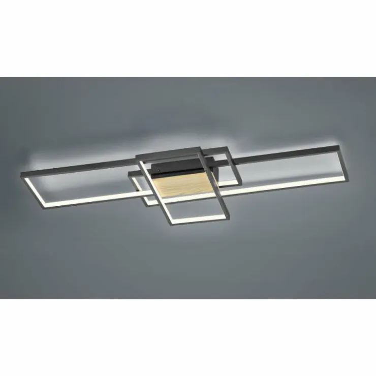 Luminaires Trio Éclairage Led|Plafonnier Trio Tucson LED Noir, 1 lumière