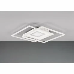 Luminaires Trio Éclairage Led|Plafonnier Trio Via LED Blanc, 1 lumière, Télécommandes