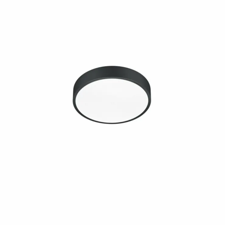 Luminaires Trio Éclairage Led|Plafonnier Trio Waco LED Noir, 1 lumière