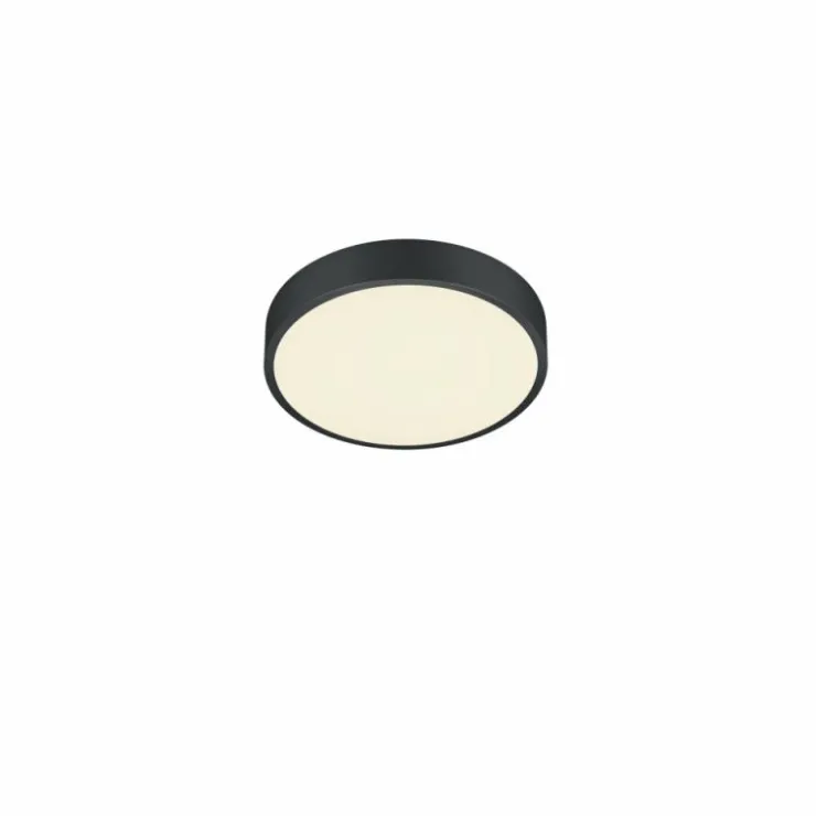 Luminaires Trio Éclairage Led|Plafonnier Trio Waco LED Noir, 1 lumière