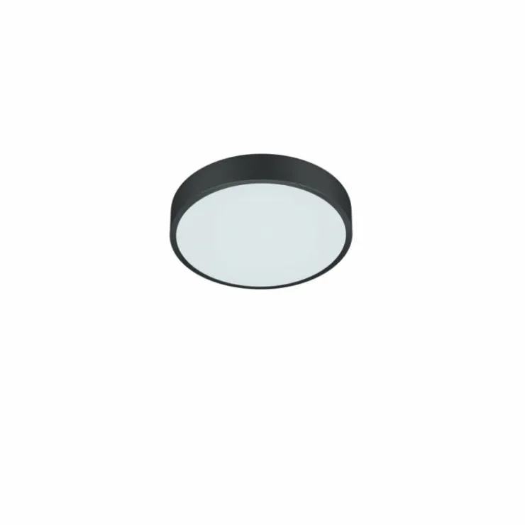Luminaires Trio Éclairage Led|Plafonnier Trio Waco LED Noir, 1 lumière