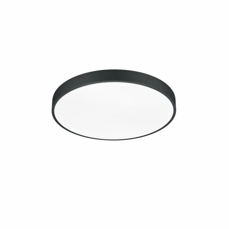 Luminaires Trio Éclairage Led|Plafonnier Trio Waco LED Noir, 1 lumière