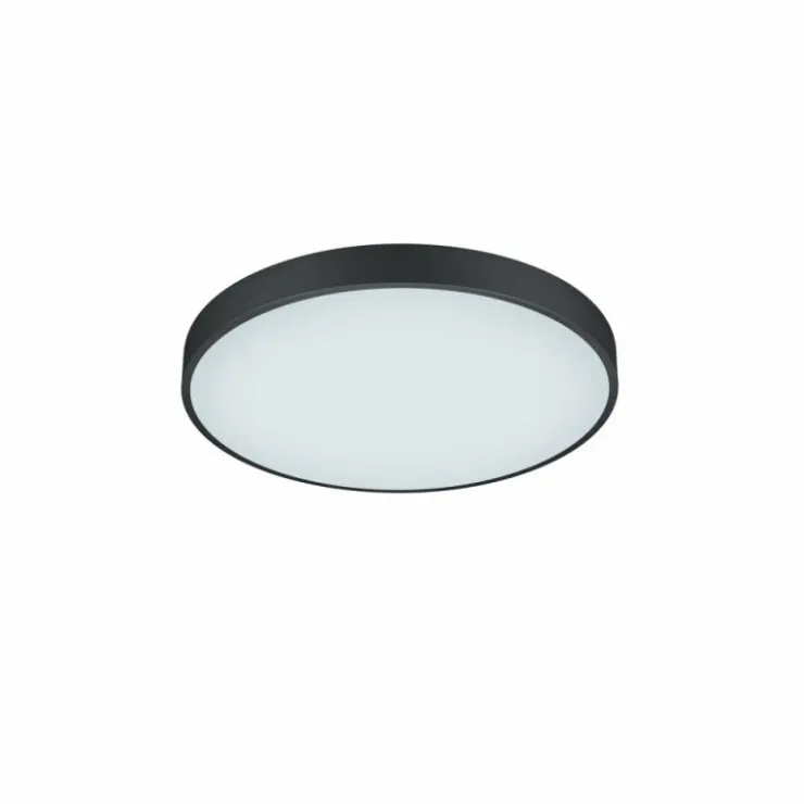 Luminaires Trio Éclairage Led|Plafonnier Trio Waco LED Noir, 1 lumière