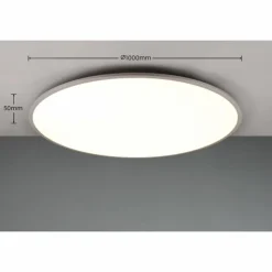 Luminaires Trio Éclairage Led|Plafonnier Trio YUMA LED Titane, 1 lumière, Télécommandes