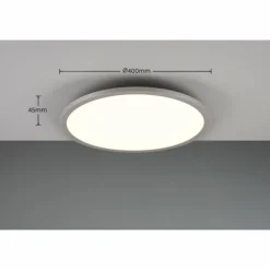 Luminaires Trio Éclairage Led|Plafonnier Trio YUMA LED Titane, 2 lumières, Télécommandes, Changeur de couleurs
