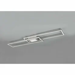 Luminaires Trio Éclairage Led|Plafonnier Trio-Leuchten Ganado LED Nickel mat, 2 lumières, Télécommandes, Changeur de couleurs