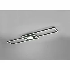 Luminaires Trio Éclairage Led|Plafonnier Trio-Leuchten Ganado LED Noir, 2 lumières, Télécommandes, Changeur de couleurs