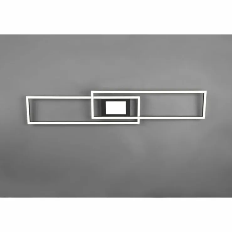 Luminaires Trio Éclairage Led|Plafonnier Trio-Leuchten Ganado LED Noir, 2 lumières, Télécommandes, Changeur de couleurs