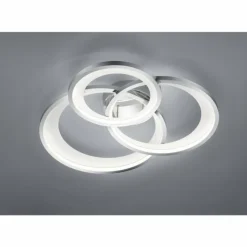 Luminaires Trio Éclairage Led|Plafonnier Trio-Leuchten Granada LED Chrome, 1 lumière