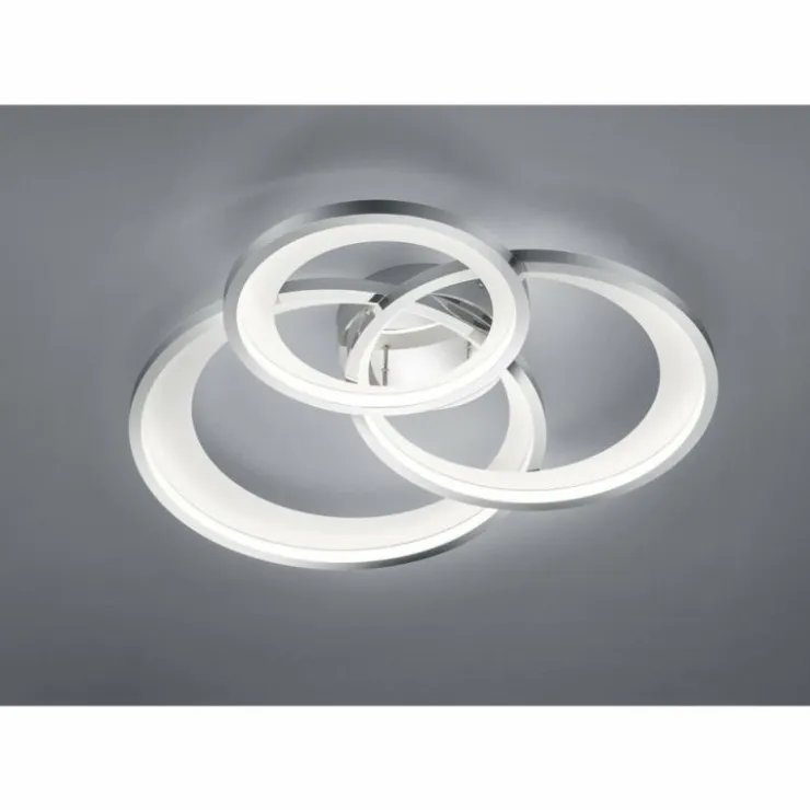 Luminaires Trio Éclairage Led|Plafonnier Trio-Leuchten Granada LED Chrome, 1 lumière