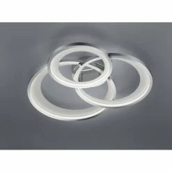 Luminaires Trio Éclairage Led|Plafonnier Trio-Leuchten Granada LED Chrome, 1 lumière