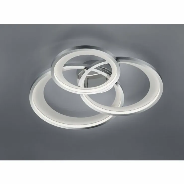 Luminaires Trio Éclairage Led|Plafonnier Trio-Leuchten Granada LED Chrome, 1 lumière