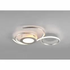 Luminaires Trio Éclairage Led|Plafonnier Trio-Leuchten Jive LED Nickel mat, 1 lumière, Télécommandes
