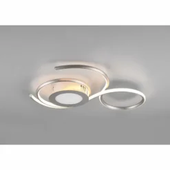 Luminaires Trio Éclairage Led|Plafonnier Trio-Leuchten Jive LED Nickel mat, 1 lumière, Télécommandes