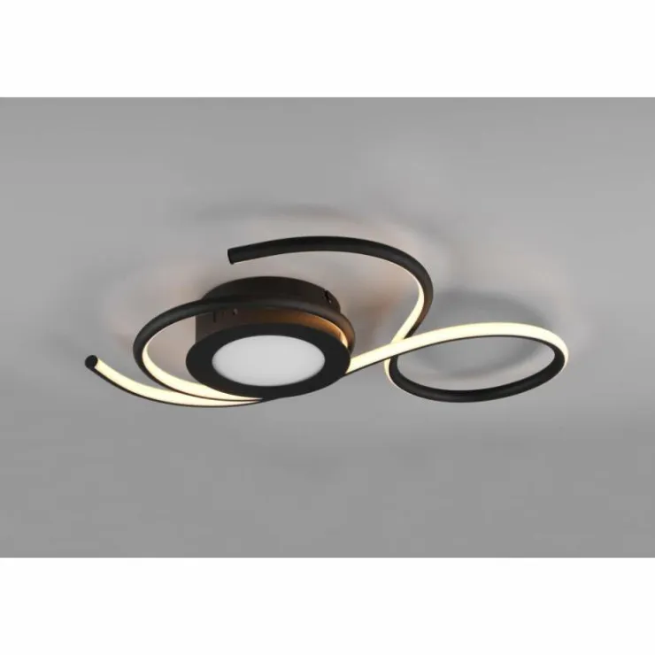 Luminaires Trio Éclairage Led|Plafonnier Trio-Leuchten Jive LED Noir, 1 lumière, Télécommandes