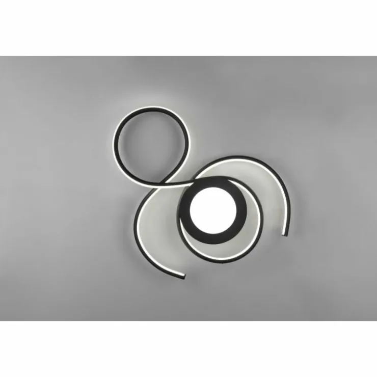 Luminaires Trio Éclairage Led|Plafonnier Trio-Leuchten Jive LED Noir, 1 lumière, Télécommandes