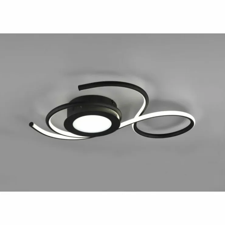 Luminaires Trio Éclairage Led|Plafonnier Trio-Leuchten Jive LED Noir, 1 lumière, Télécommandes