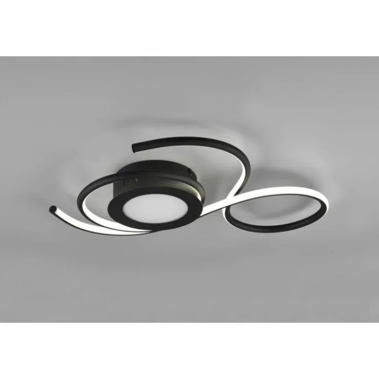 Luminaires Trio Éclairage Led|Plafonnier Trio-Leuchten Jive LED Noir, 1 lumière, Télécommandes
