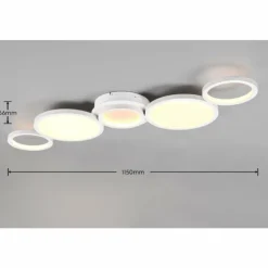 Luminaires Trio Éclairage Led|Plafonnier Trio-Leuchten Salsa LED Blanc, 1 lumière