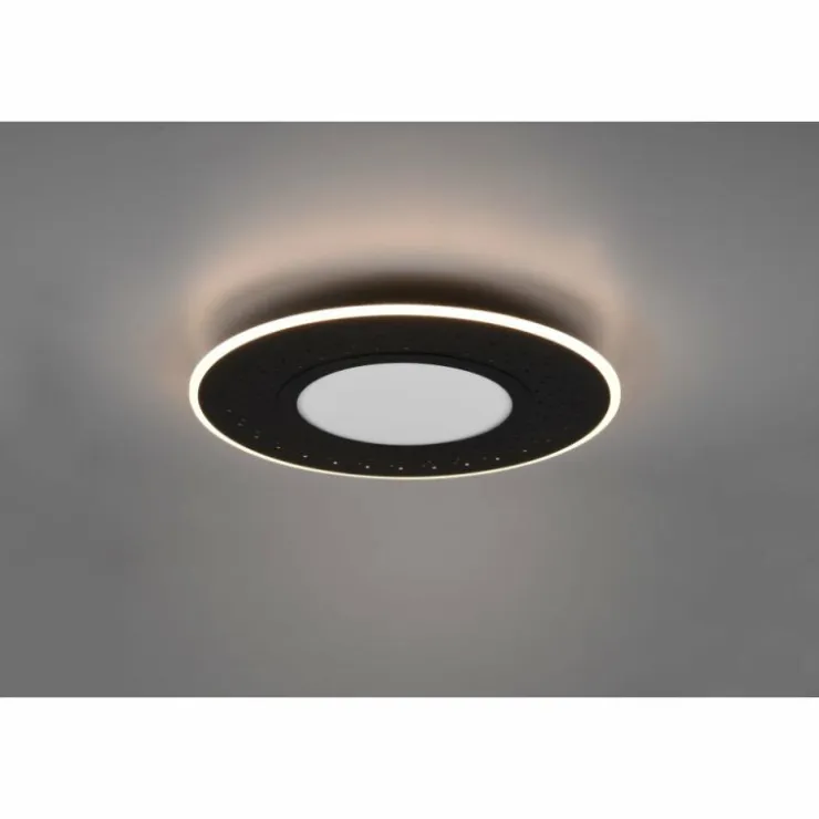 Luminaires Trio Éclairage Led|Plafonnier Trio-Leuchten Verus LED Noir, 1 lumière, Télécommandes