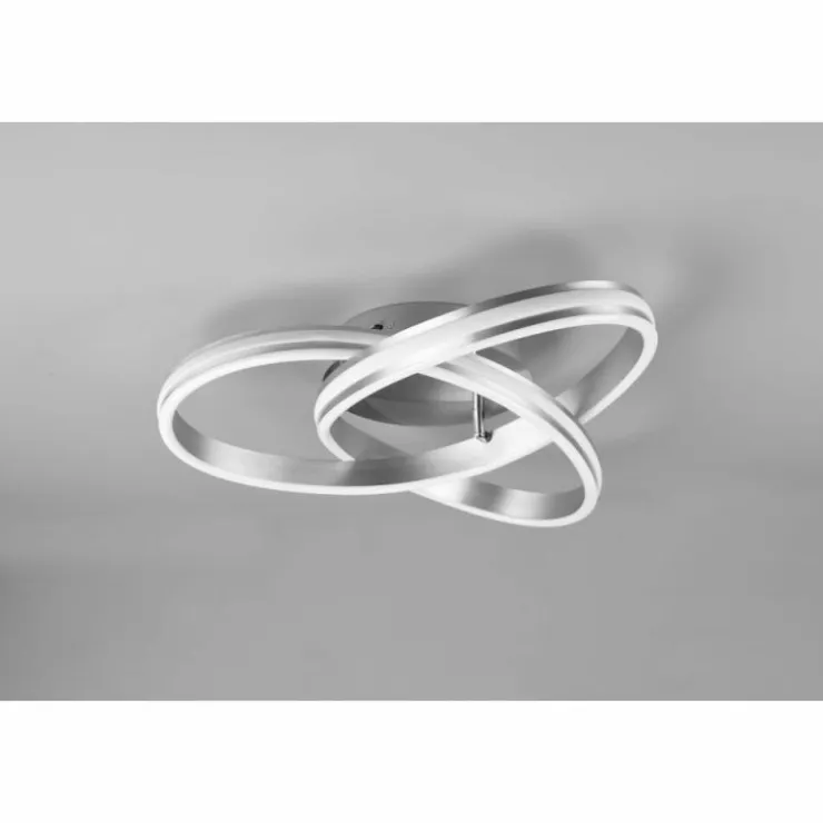 Luminaires Trio Éclairage Led|Plafonnier Trio-Leuchten Yara LED Nickel mat, 1 lumière