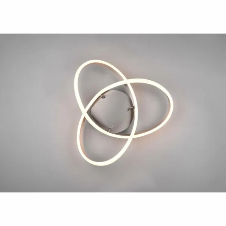 Luminaires Trio Éclairage Led|Plafonnier Trio-Leuchten Yara LED Nickel mat, 1 lumière