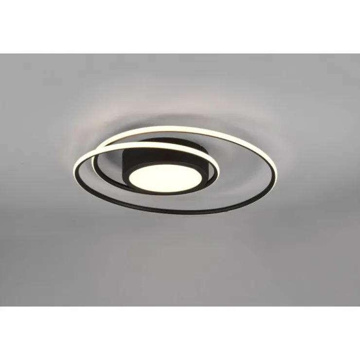 Luminaires Trio Éclairage Led|Plafonnier Trio-Leuchten Yava LED Noir, 1 lumière, Télécommandes