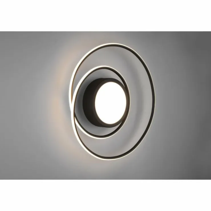 Luminaires Trio Éclairage Led|Plafonnier Trio-Leuchten Yava LED Noir, 1 lumière, Télécommandes