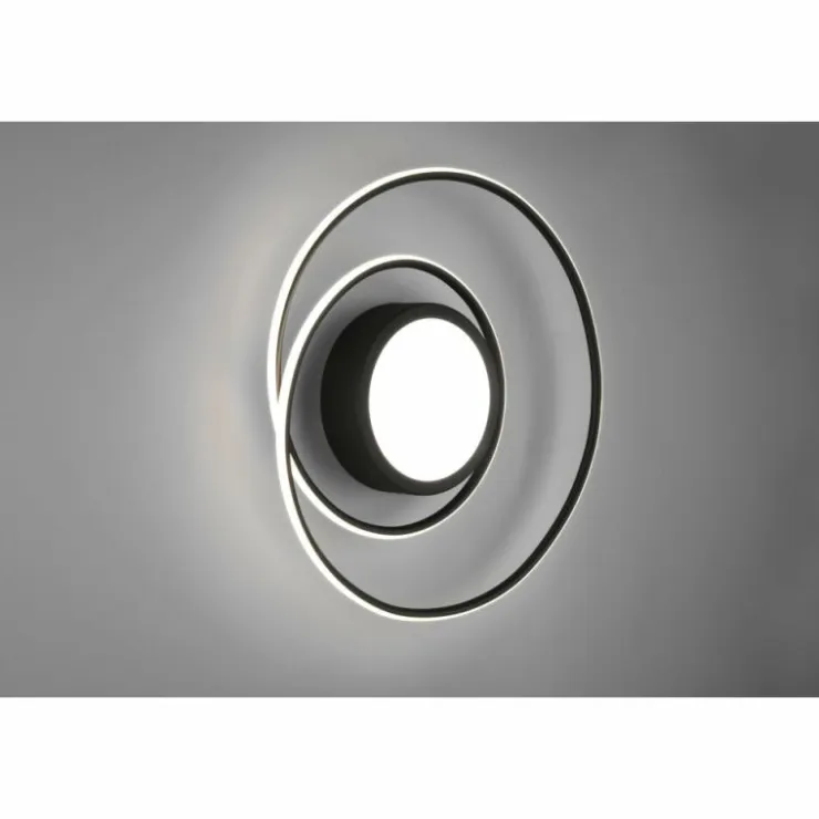 Luminaires Trio Éclairage Led|Plafonnier Trio-Leuchten Yava LED Noir, 1 lumière, Télécommandes