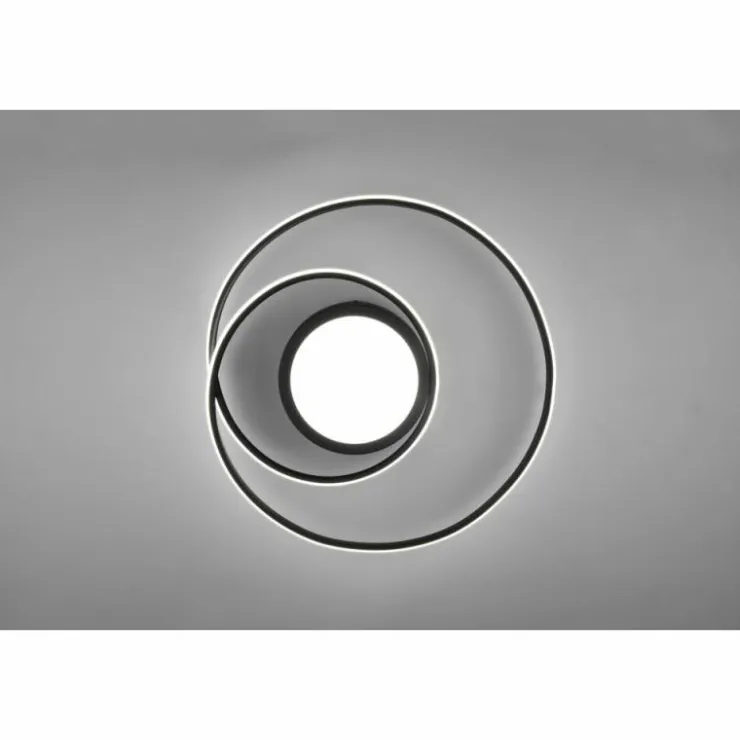 Luminaires Trio Éclairage Led|Plafonnier Trio-Leuchten Yava LED Noir, 1 lumière, Télécommandes