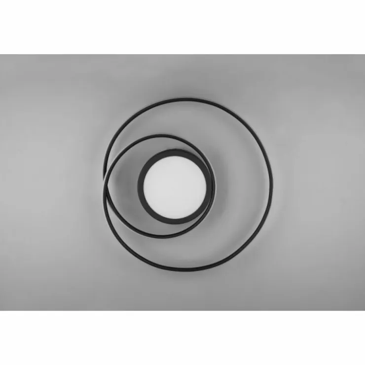 Luminaires Trio Éclairage Led|Plafonnier Trio-Leuchten Yava LED Noir, 1 lumière, Télécommandes