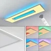 hofstein Éclairage Led|Plafonnier Turbalá LED Blanc, 1 lumière, Télécommandes, Changeur de couleurs