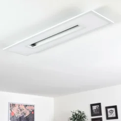 hofstein Éclairage Led|Plafonnier Turbalá LED Blanc, 1 lumière, Télécommandes, Changeur de couleurs