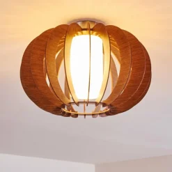 hofstein Plafonniers|Plafonnier Valkom Nickel mat, 1 lumière