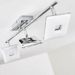 hofstein Spots Et Projecteurs|Plafonnier Vallorbe LED Chrome, 3 lumières