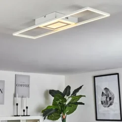 hofstein Éclairage Led|Plafonnier Vaseux LED Blanc, 1 lumière