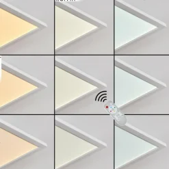 Plafonnier Vex LED Blanc, 1 lumière, Télécommandes