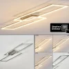 hofstein Éclairage Led|Plafonnier Veyrier LED Acier brossé, 2 lumières